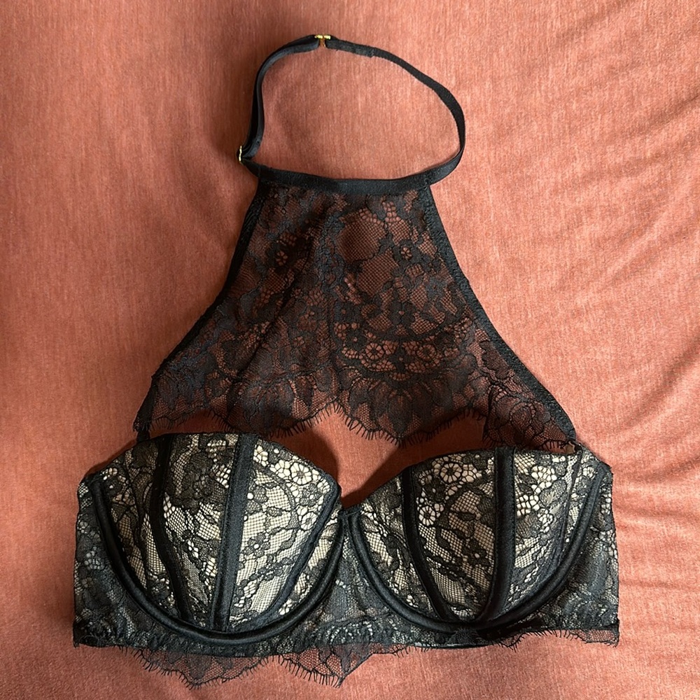 Victoria’s Secret Very Sexy Unlined Balconet Halter Bra Top